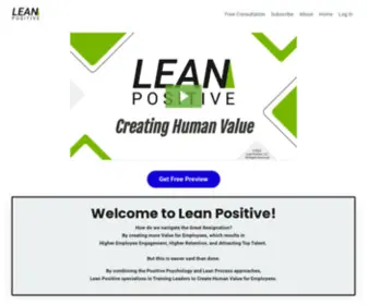 Leanpositive.com(Creating Human Value) Screenshot