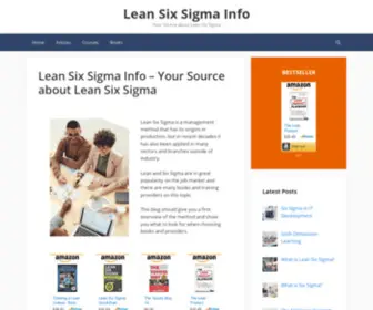 Leansixsigmainfo.com(Lean Six Sigma Info) Screenshot