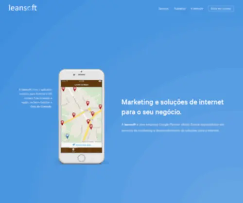 Leansoft.com.br(Marketing e soluções de internet) Screenshot