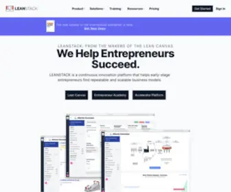 Leanstack.com(Continuous Innovation Platform) Screenshot