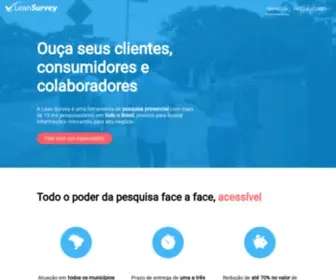 Leansurvey.com.br(Leansurvey) Screenshot