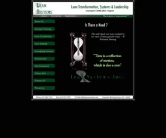 Leansystemsinc.com(Lean Systems) Screenshot