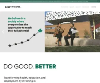 Leap-Pecautcentre.ca(Pecaut Centre for Social Impact) Screenshot