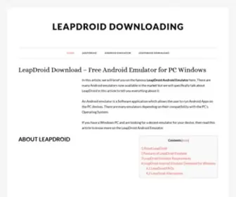 Leapdroiddownloading.com(LeapDroid Android emulator) Screenshot