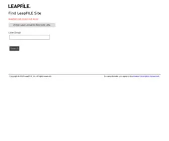 Leapfile.net(LeapFILE Secure File Exchange) Screenshot