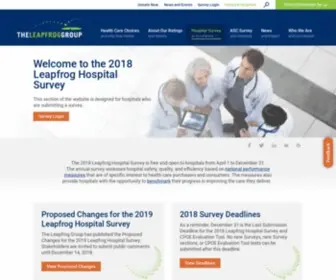 Leapfroghospitalsurvey.org(Survey Login and Materials) Screenshot