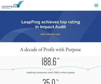 Leapfroginvest.com(LeapFrog Investments) Screenshot