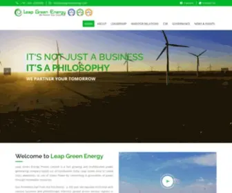 Leapgreenenergy.com(Leap Green Energy Private Limited) Screenshot