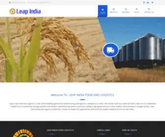 Leapifl.com(Leap India Food and Logistics) Screenshot