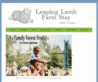 Leapinglambfarm.com(Leaping Lamb Farm & Farm Stay) Screenshot