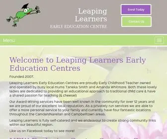 Leapinglearners.com.au(Leaping Learners) Screenshot