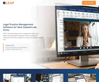 Leaplegalsoftware.co.nz(Legal Practice Management Software for New Zealand Law Firms) Screenshot