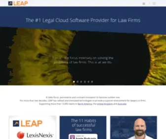 Leaplegalsoftware.com(Legal Practice Management Platform) Screenshot