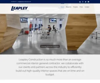 Leapleyconstruction.com(Leapley Construction Group) Screenshot