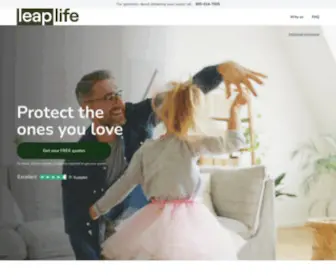 Leaplife.com(Life Insurance Done Right) Screenshot