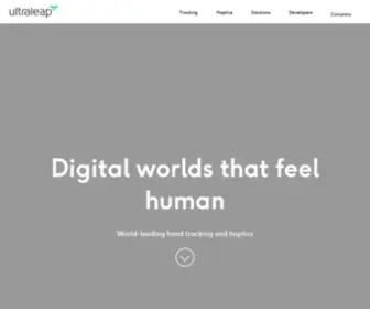 Leapmotion.com(Digital worlds that feel human) Screenshot