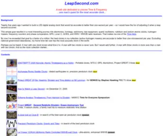 Leapsecond.com(Leapsecond) Screenshot