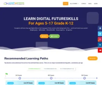 Leapwaters.com(Learn Futureskills) Screenshot