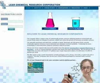 Learchem.com(Lear Chemical Research Corporation) Screenshot