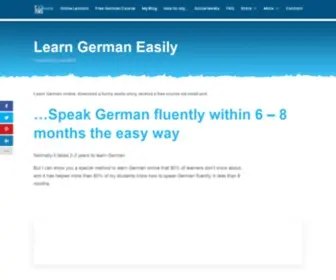 Learn-German-Easily.com(Learn German Easily) Screenshot