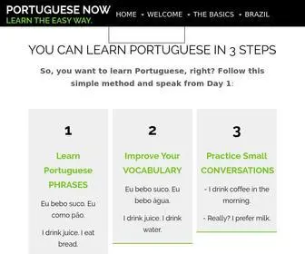 Learn-Portuguese-Now.com(Learn Portuguese Now) Screenshot