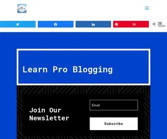 Learn-Pro-Blogging.com(Learn how to start a blog in 2021 Step By Step Beginners Guide) Screenshot