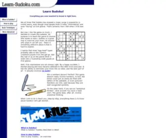 Learn-Sudoku.com(Learn Sudoku) Screenshot
