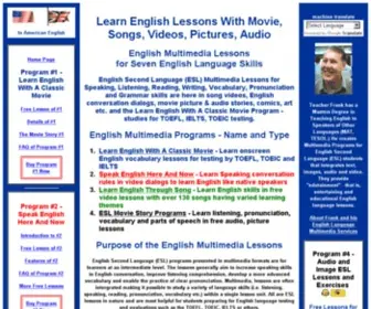 Learn-TO-Speak-English-ESL.com(Learn to Speak English Here and Now) Screenshot