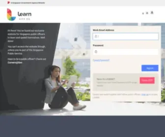 Learn.gov.sg(Learn is a one) Screenshot