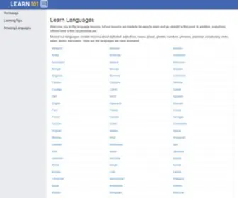 Learn101.org(Learn Languages) Screenshot