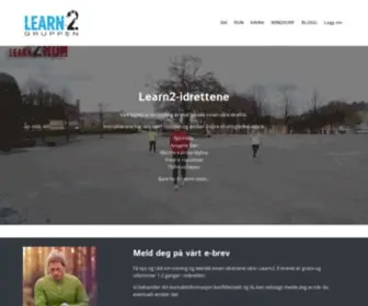 Learn2.no(Learn2 er fellesnevneren i teknikkurs innen ulike idretter og merkevarer) Screenshot