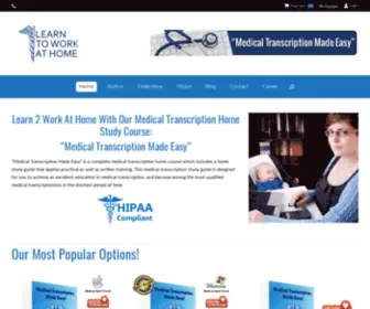 Learn2Workathome.com(1st in Medical Transcription course) Screenshot