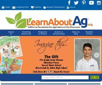 Learnaboutag.org(Agriculture in the Classroom website) Screenshot