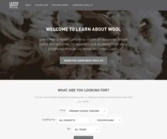Learnaboutwool.com(Learn About Wool) Screenshot
