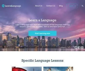 Learnalanguage.com(Learn a Language) Screenshot