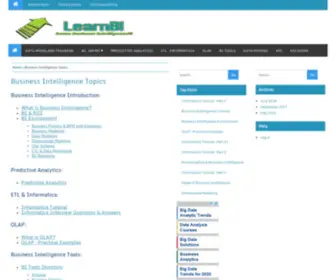 Learnbi.com(Business Intelligence Tutorial) Screenshot
