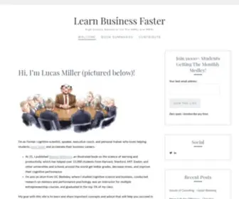 Learnbusinessfaster.com(High-Quality Resources for Pre-MBAs and MBAs) Screenshot