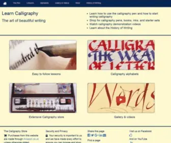 Learncalligraphy.co.uk Screenshot