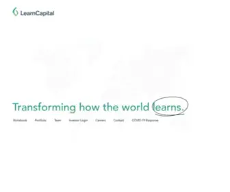 Learncapital.com(Learn Capital) Screenshot