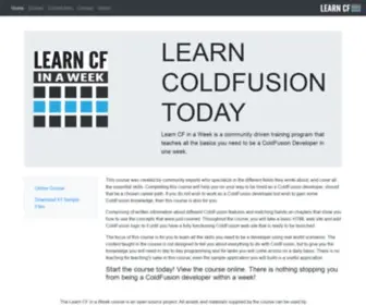 LearncFinaweek.com(Learn CF in a Week) Screenshot