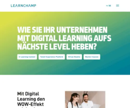 Learnchamp.com(E-Learning) Screenshot