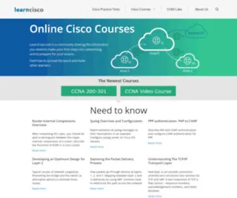 Learncisco.net(Online Cisco Training Materials) Screenshot