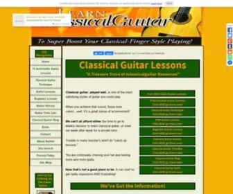 Learnclassicalguitar.com(Classical Guitar Lessons Online...For The Guitarist In All Of Us) Screenshot