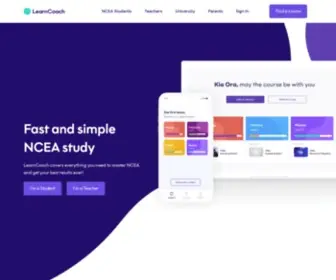 Learncoach.com(Fast and simple NCEA study) Screenshot
