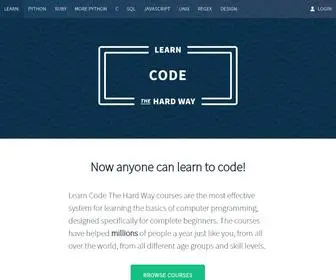 Learncodethehardway.org(Learn Code the Hard Way) Screenshot