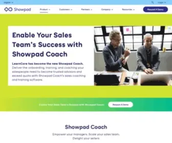 Learncore.com(Sales Coaching & Training Software) Screenshot