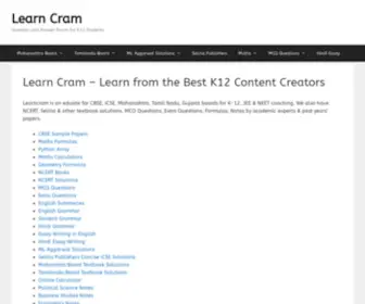 Learncram.com(Learncram) Screenshot