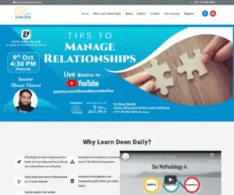 Learndeendaily.com(Learn Deen Daily) Screenshot