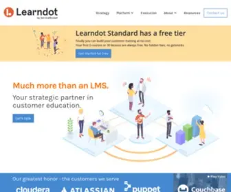 Learndot.com(The LMS for education services) Screenshot