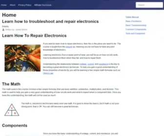 Learnelectronicsrepair.com(About) Screenshot